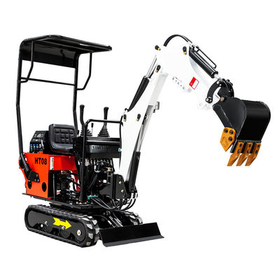 Silnik Diesla 0,8ton Hightop Mini Excavator Dostosowany kolor Czerwony Żółty Niebieski