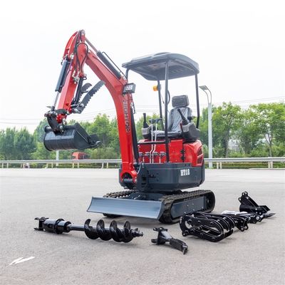 Prędkość obrotowa 12 RPM 1800 kg Mini Ekskawator hydrauliczny z wyciągającym się torem do wydajnego kopania