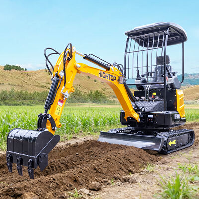 HT18C 1,8 tony klasy Zero-Tail Swing Mini Excavator z silnikiem o wysokiej wydajności